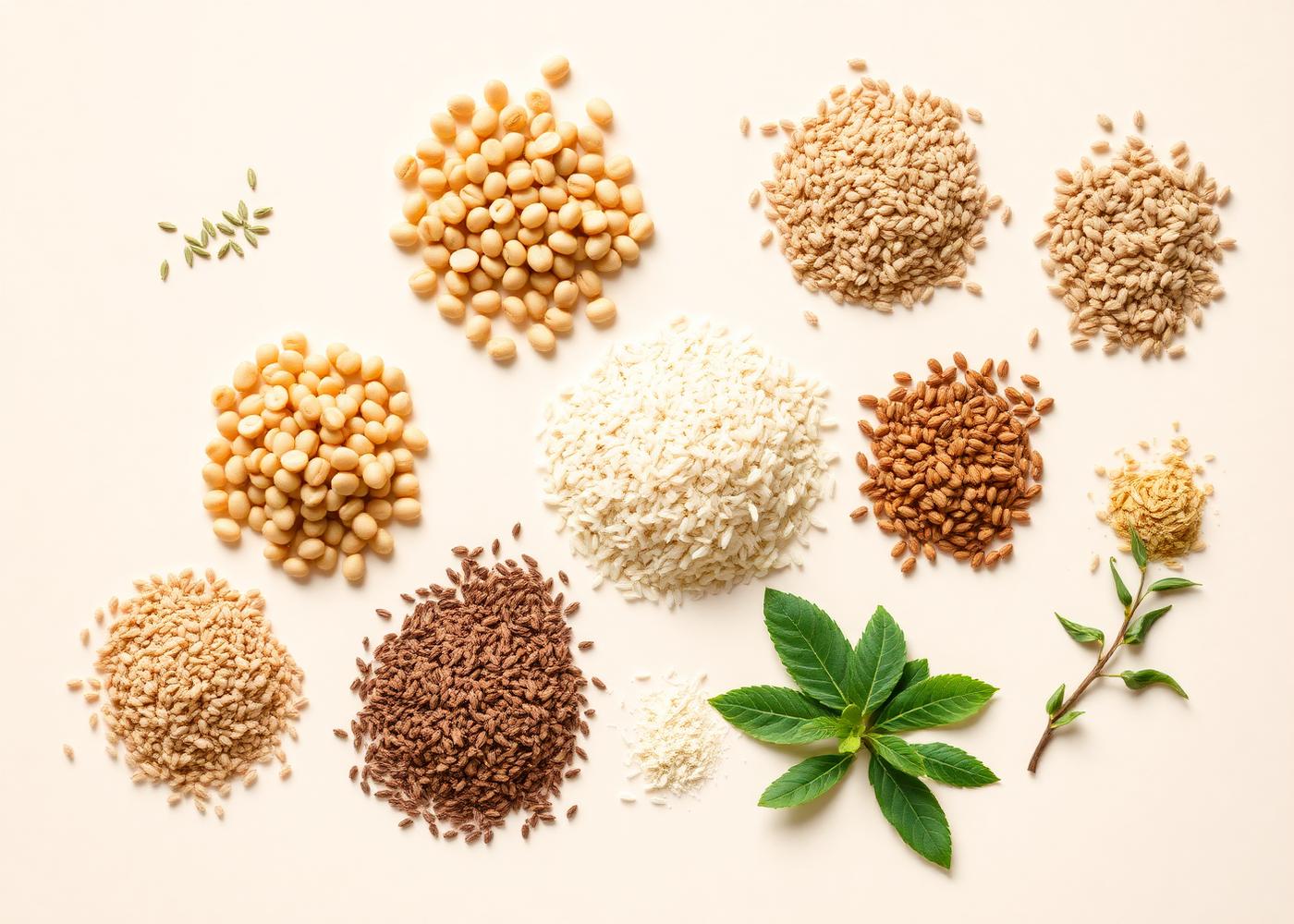 Sprouted moong, soybean, millets and moringa leaves