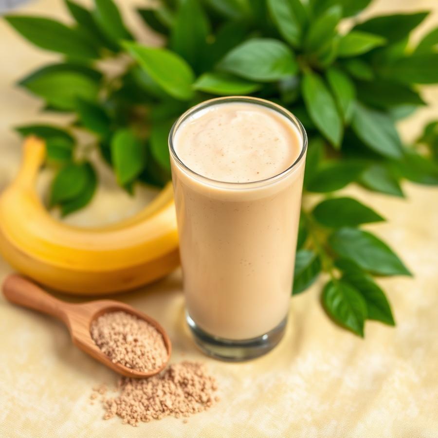 Plant protein smoothie made with Nutratube
